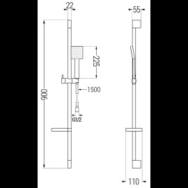 Mexen DS45 785454583-00 sprchový set