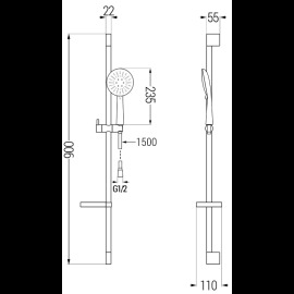 Mexen DS67 785674583-00 sprchový set