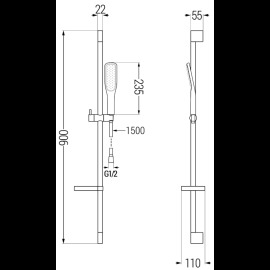 Mexen DS49 785494583-75 sprchový set