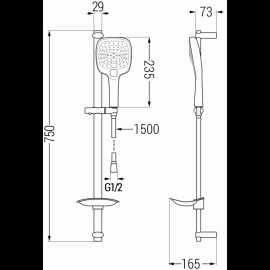 Mexen DB17 785174584-70 sprchový set