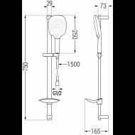 Mexen DB22 785224584-70 sprchový set - cena, srovnání