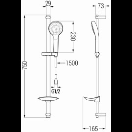 Mexen DB05 785054584-00 sprchový set