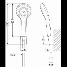 Mexen R-05 785055052-70 sprchový set