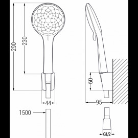 Mexen R-74 785745052-70 sprchový set