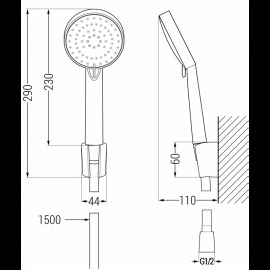 Mexen R-75 785755052-70 sprchový set