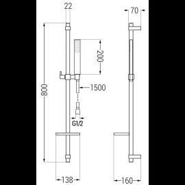 Mexen DQ00 785004581-50 sprchový set