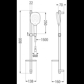 Mexen DQ22 785224581-00 sprchový set