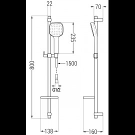 Mexen DQ33 785334581-02 sprchový set