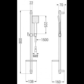 Mexen DQ45 785454581-50 sprchový set