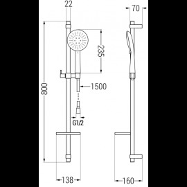 Mexen DQ67 785674581-00 sprchový set