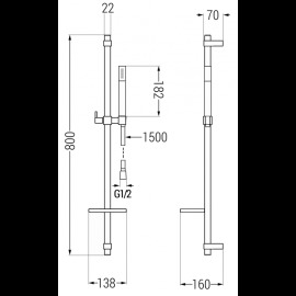 Mexen DQ70 785704581-20 sprchový set