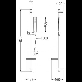 Mexen DQ72 785724581-00 sprchový set