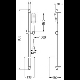 Mexen DQ49 785494581-57 sprchový set