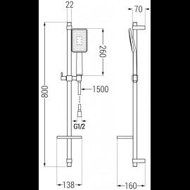 Mexen DQ54 785544581-17 sprchový set