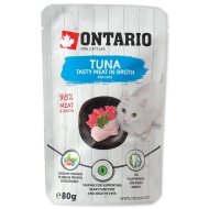 Ontario Kapsička Cat Tuna in Broth 80g - cena, srovnání