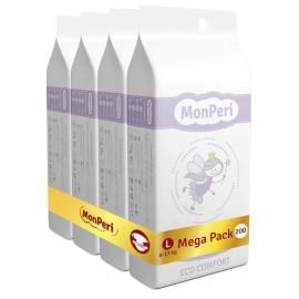 MonPeri Plienky Eco Comfort L 200ks