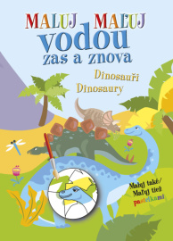 Maľuj vodou zas a znova Dinosaury