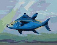 Zuty Ryby tuniak, 80x100cm bez rámu a bez napnutia plátna - cena, srovnání