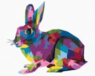 Zuty Pop-art králik, 80x100cm bez rámu a bez napnutia plátna - cena, srovnání