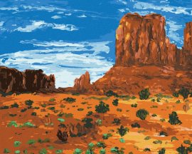 Zuty Arizona národný park, 80x100cm plátno napnuté na rám