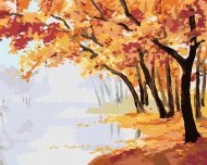 Zuty Jesenný červený les, 80x100cm plátno napnuté na rám - cena, srovnání