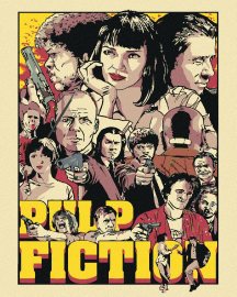 Zuty Maľovanie podľa čísel Pulp Fiction, 80x100cm napnuté plátno na rám