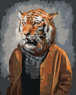 Zuty Maľovanie podľa čísel Tiger v oblečení, 80x100cm napnuté plátno na rám - cena, srovnání