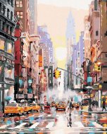 Zuty Maľovanie podľa čísel Ulica v New Yorku a žlté taxíky (Richard Macneil), 80x100cm bez rámu a bez napnutia plátna - cena, srovnání