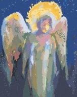 Zuty Maľovanie podľa čísel Vianočný anjel II, 80x100cm napnuté plátno na rám - cena, srovnání
