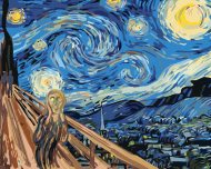 Zuty Maľovanie podľa čísel Výkrik na hviezdnu nocxinšpirácia van Goghem, 80x100cm bez rámu a bez napnutia plátna - cena, srovnání