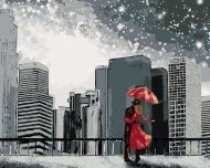 Zuty Muž so ženou v New Yorku, 80x100cm plátno napnuté na rám - cena, srovnání