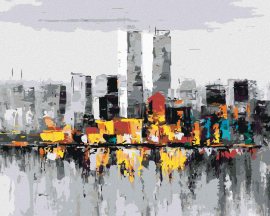 Zuty New York city, 80x100cm bez rámu a bez napnutia plátna