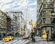 Zuty Pár na ulici v New Yorku, 80x100cm bez rámu a bez napnutia plátna - cena, srovnání