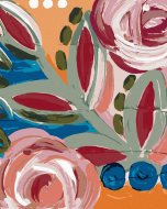 Zuty Farebné kvety 2 (Haley Bush), 40x50cm vypnuté plátno na rám - cena, srovnání