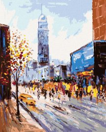 Zuty Všedný deň v New Yorku, 40x50cm bez rámu a bez vypnutia plátna