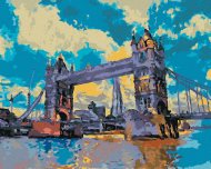 Zuty Tower Bridge v Londýne, 80x100cm plátno napnuté na rám - cena, srovnání