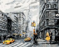 Zuty Žlté taxíky v New Yorku, 80x100cm plátno napnuté na rám - cena, srovnání