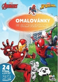 Marvel - Omalovánky se samolepkami A4