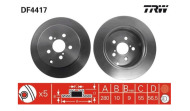 TRW Brzdový kotúč DF4417 - cena, srovnání