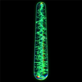 Lovetoy Glow-in-the-dark Twilight Gleam Glass Dildo Slim Fantasy