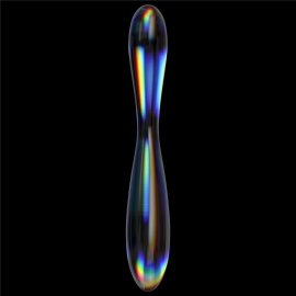 Lovetoy Twilight Gleam Glass Dildo Double Delight