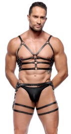 Zado Fetish Chest & Waist Harness Set