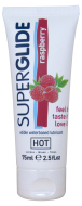 HOT Superglide Edible Waterbased Lubricant Raspberry 75ml - cena, srovnání