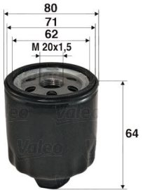 Valeo Olejový filter 586003