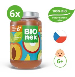 Bionek BIO jablko, marhuľa a banán 6x190g