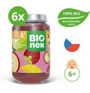 Bionek BIO jablko, jahoda a banán 6x190g - cena, srovnání