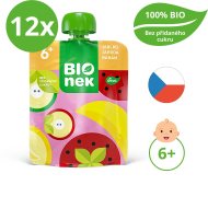 Bionek BIO jablko, jahoda a banán 12x90g - cena, srovnání