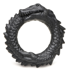 Creature Cocks Black Caiman Silicone Cock Ring