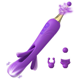 Superlove Olina Flapping Pen Clitoral Dual Vibrator