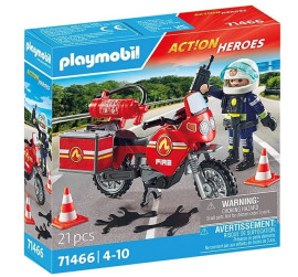 Playmobil 71466 Hasičská motorka na mieste nehody